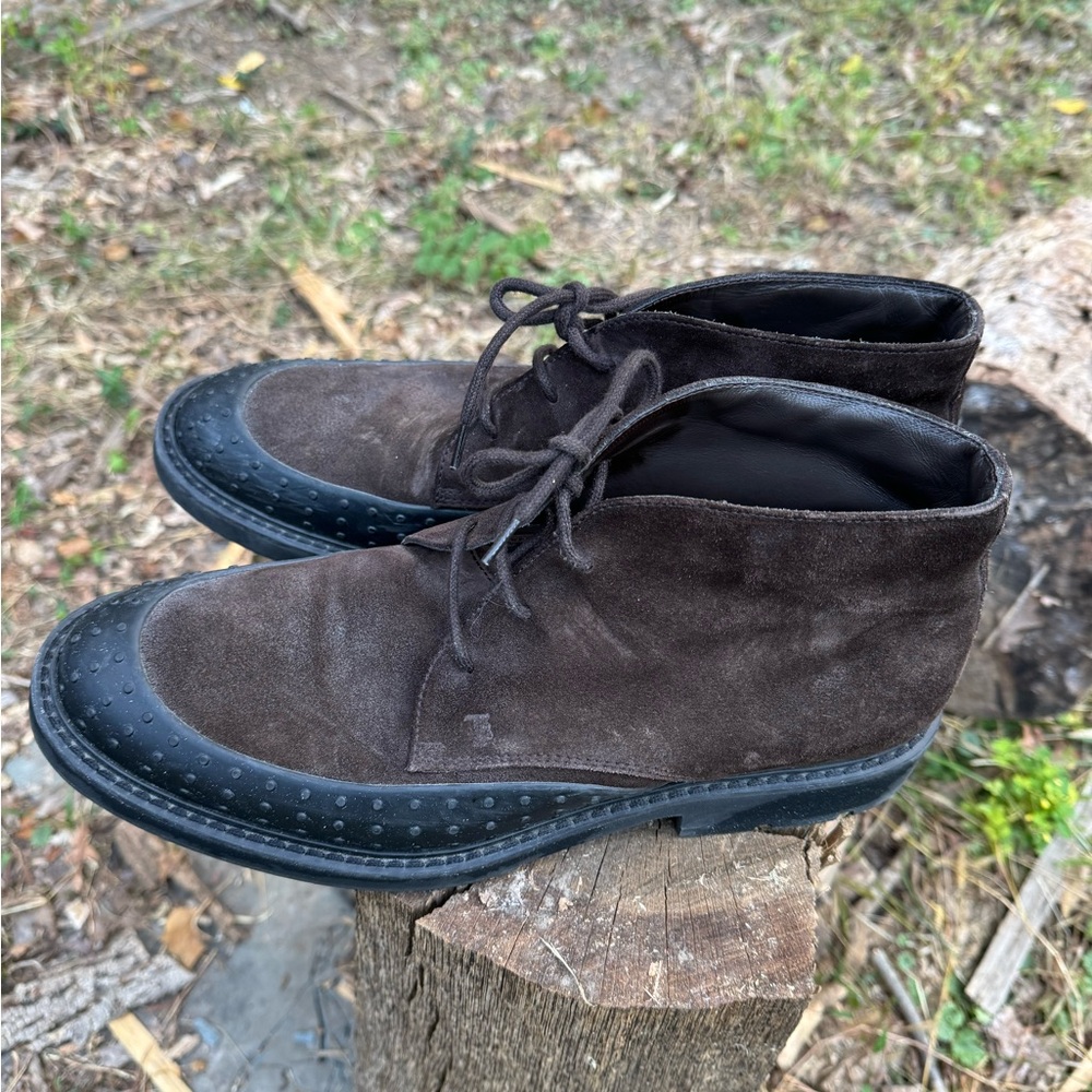 Men’s Brown Suede Tod’s Boots Size US size 10 and UK 9